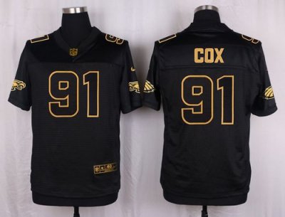 Jerseys Factory Cheap Nike Eagles #91 Fletcher Cox Black Men's S