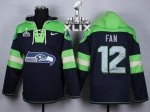 Jerseys Factory Cheap Nike Seahawks #12 Fan Navy Blue Super Bowl