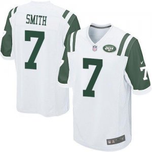 Jerseys Factory Cheap Nike Jets #7 Geno Smith White Men's Stitch