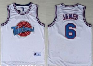 Jerseys Factory Cheap Space Jam Tune Squad #6 James White Stitch