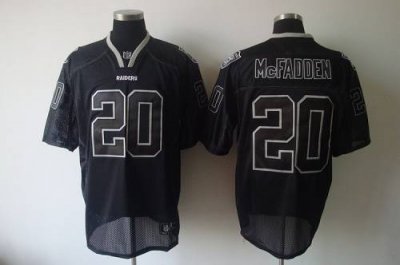 Jerseys Factory Cheap Raiders #20 Darren McFadden Lights Out Bla