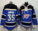 Jerseys Factory Cheap Thunder #35 Kevin Durant Blue Sawyer Hoode