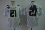 Jerseys Factory Cheap Ducks #21 LaMichael James White Embroidere