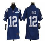 Jerseys Factory Cheap Nike Colts #12 Andrew Luck Royal Blue Team