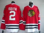 Jerseys Factory Cheap Blackhawks #2 Duncan Keith Embroidered Red