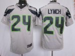Jerseys Factory Cheap Nike Seahawks #24 Marshawn Lynch Grey Alte