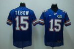 Jerseys Factory Cheap Gators #15 Tim Tebow Blue Embroidered NCAA