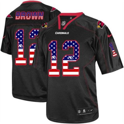 Jerseys Factory Cheap Nike Cardinals #12 John Brown Black Men's