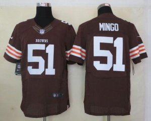 Jerseys Factory Cheap Nike Browns #51 Barkevious Mingo Brown Tea