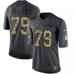 Jerseys Factory Cheap Nike Seahawks #79 Garry Gilliam Black Men'