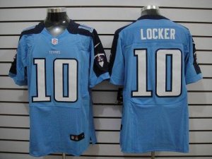 Jerseys Factory Cheap Nike Titans #10 Jake Locker Light Blue Tea