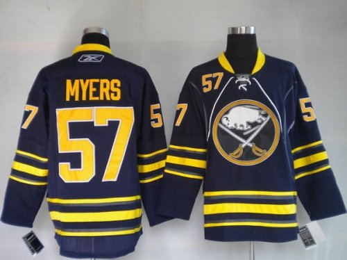 Jerseys Factory Cheap Sabres #57 Tyler Myers Embroidered Blue Th