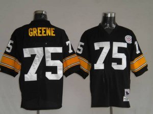Jerseys Factory Cheap Mitchell & Ness Steelers #75 Joe Greene Bl