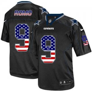Jerseys Factory Cheap Nike Cowboys #9 Tony Romo Black Men's Stit
