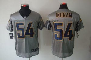 Jerseys Factory Cheap Nike Chargers #54 Melvin Ingram Grey Shado