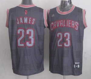Jerseys Factory Cheap Cavaliers #23 LeBron James Black Rhythm Fa