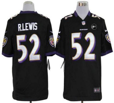 Jerseys Factory Cheap Nike Ravens #52 Ray Lewis Black Alternate