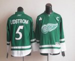 Jerseys Factory Cheap Red Wings St Patty's Day #5 Nicklas Lidstr
