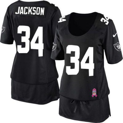 Jerseys Factory Cheap Nike Raiders #34 Bo Jackson Black Team Col