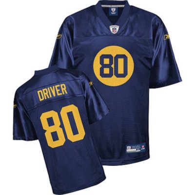 Jerseys Factory Cheap Packers #80 Donald Driver Blue Stitched NF