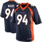 Jerseys Factory Cheap Nike Broncos #94 DeMarcus Ware Navy Blue A