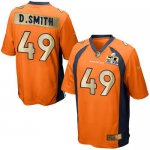 Jerseys Factory Cheap Nike Broncos #49 Dennis Smith Orange Team