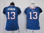 Jerseys Factory Cheap Bills #13 Steve Johnson Baby Blue Women's