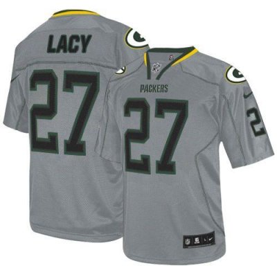 Jerseys Factory Cheap Nike Packers #27 Eddie Lacy Lights Out Gre