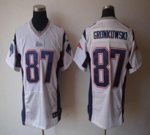 Jerseys Factory Cheap Nike Patriots #87 Rob Gronkowski White Men