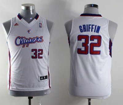 Jerseys Factory Cheap Clippers #32 Blake Griffin White Embroider