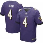 Jerseys Factory Cheap Nike Ravens #4 Sam Koch Purple Team Color