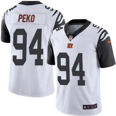 Jerseys Factory Cheap Nike Bengals #94 Domata Peko White Men's S