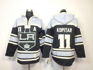 Jerseys Factory Cheap Kings #11 Anze Kopitar Black Sawyer Hooded