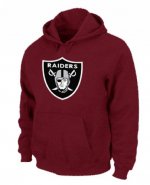 Jerseys Factory Cheap Oakland Raiders Logo Pullover Hoodie Red