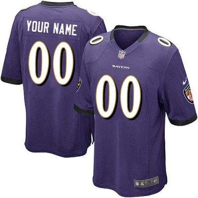 Jerseys Factory Cheap Nike Baltimore Ravens Customized Purple Em
