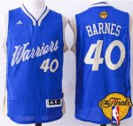 Jerseys Factory Cheap Warriors #40 Harrison Barnes Blue 2015-201