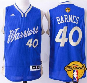 Jerseys Factory Cheap Warriors #40 Harrison Barnes Blue 2015-201