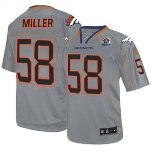 Jerseys Factory Cheap Nike Broncos #58 Von Miller Lights Out Gre