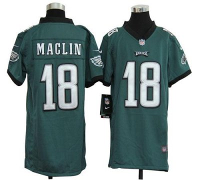 Jerseys Factory Cheap Nike Eagles #18 Jeremy Maclin Midnight Gre