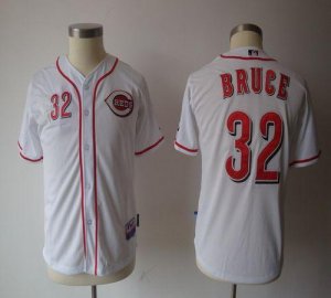 Jerseys Factory Cheap Reds #32 Jay Bruce White Cool Base Embroid