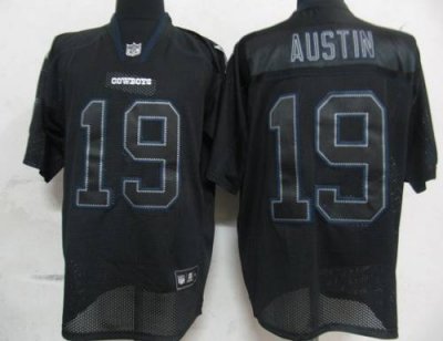Jerseys Factory Cheap Cowboys #19 Miles Austin Lights Out Black
