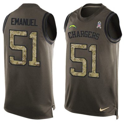 Jerseys Factory Cheap Nike Chargers #51 Kyle Emanuel Green Men's