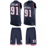Jerseys Factory Cheap Nike Patriots #91 Jamie Collins Navy Blue