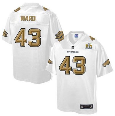 Jerseys Factory Cheap Nike Broncos #43 T.J. Ward White Men's NFL