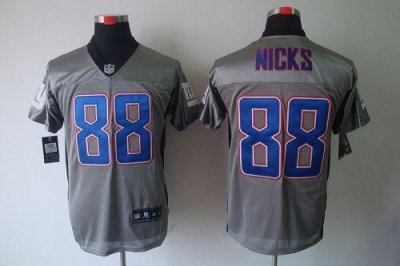 Jerseys Factory Cheap Nike Giants #88 Hakeem Nicks Grey Shadow M