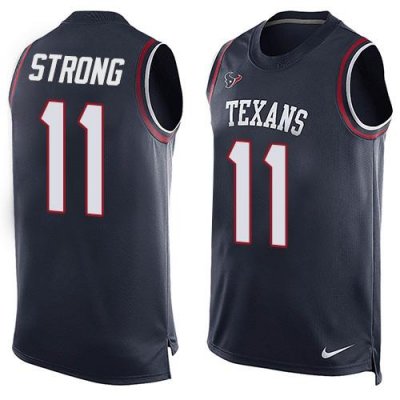 Jerseys Factory Cheap Nike Texans #11 Jaelen Strong Navy Blue Te
