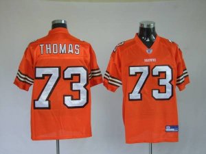 Jerseys Factory Cheap Browns #73 Joe Thomas Orange Stitched NFL