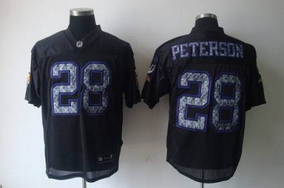 Jerseys Factory Cheap Sideline Black United Vikings #28 Adrian P