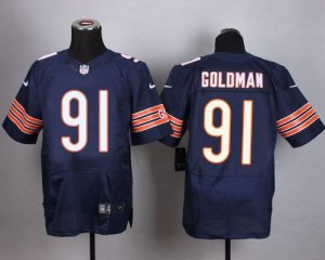 Jerseys Factory Cheap Nike Bears #91 Eddie Goldman Navy Blue Tea