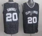 Jerseys Factory Cheap Spurs #20 Manu Ginobili Black Crazy Light